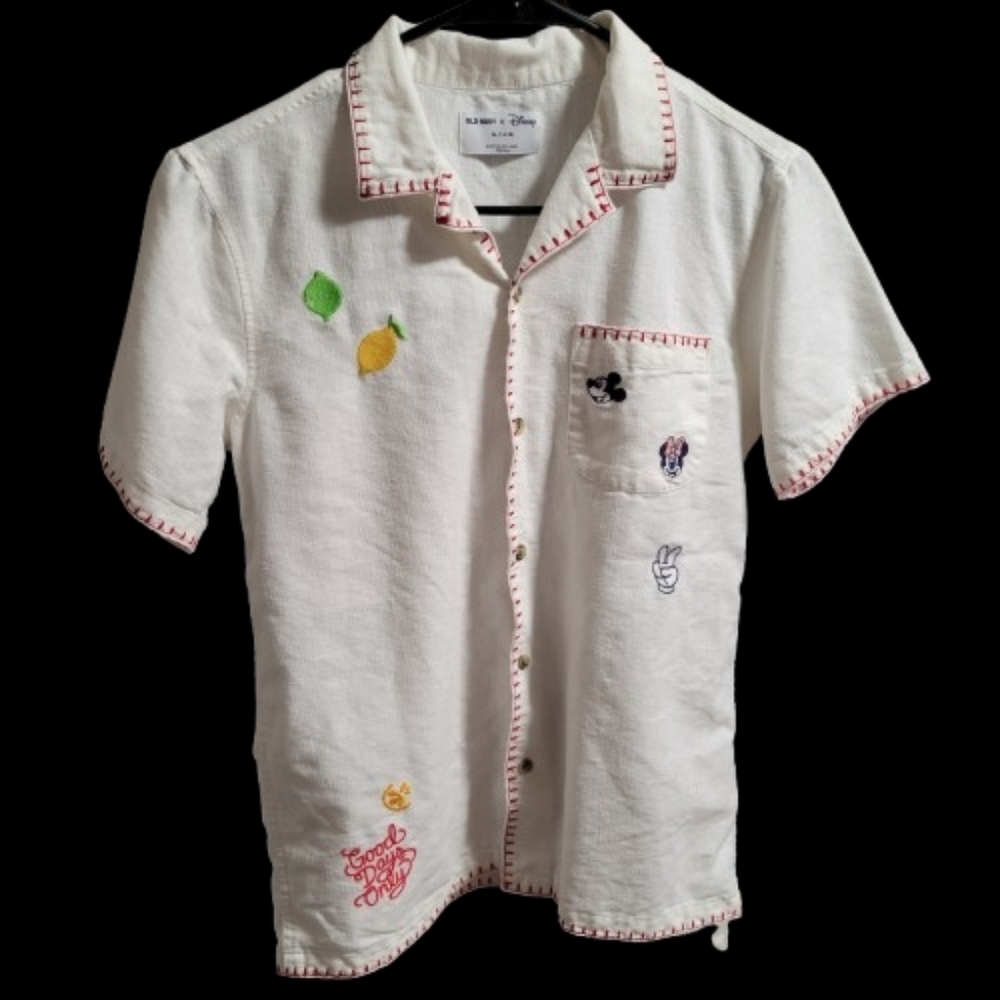 Old Navy x Disney Boys Linen Button Up